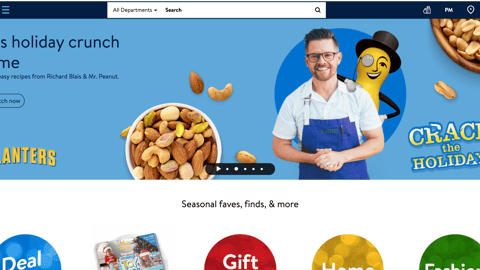 Walmart Planters 'Crack the Holidays' Carousel Ad